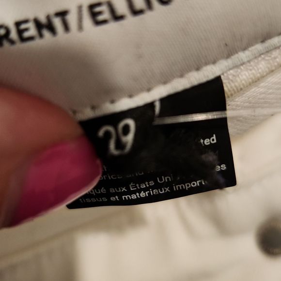 White Current/Elliott ultra high waist kick jeans with patch pockets size 29! - Picture 5 of 14